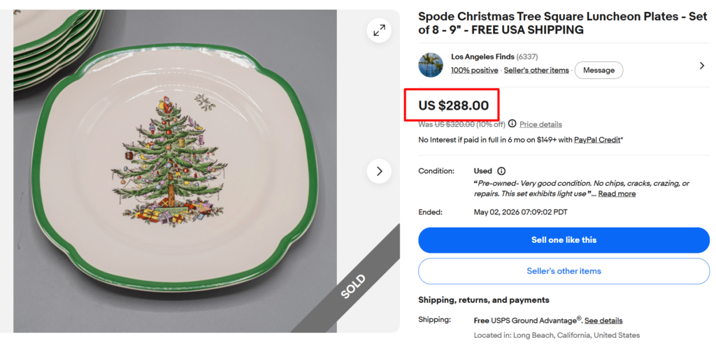 Spode Christmas Tree Plates