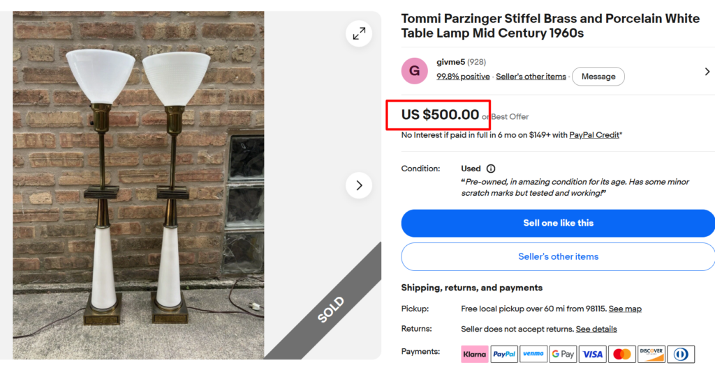 Stiffel Lamp