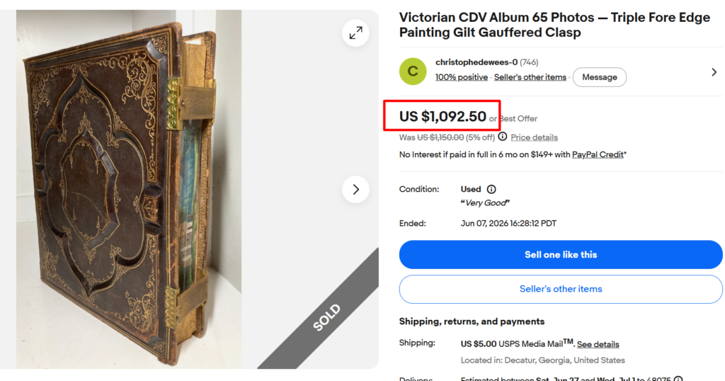 Victorian CDV Album