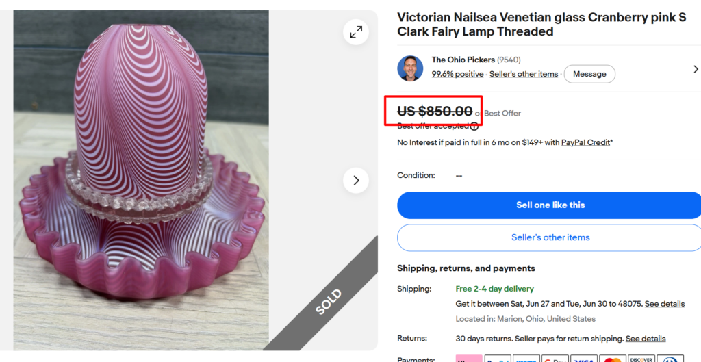 Victorian Fairy Lamp