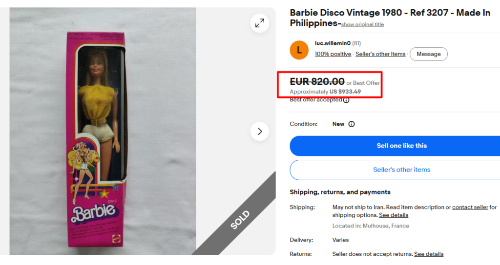 Vintage Barbie Doll