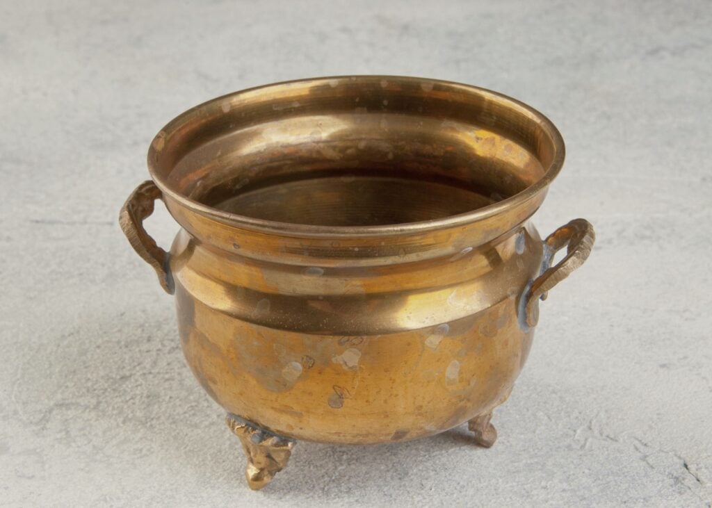 Vintage Brass Pot