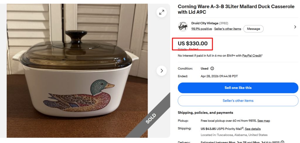 Vintage Corningware