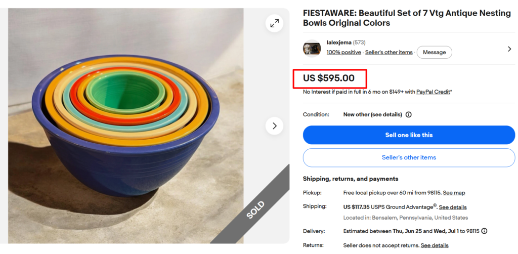 Vintage Fiestaware