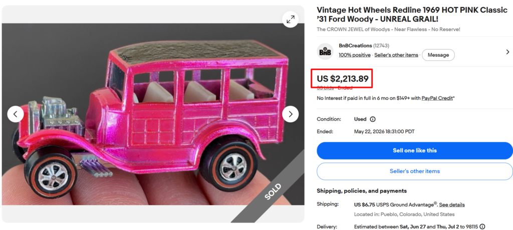 Vintage Hot Wheels Toy Car
