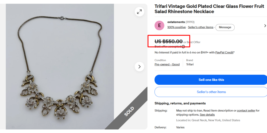 Vintage Trifari Jewelry