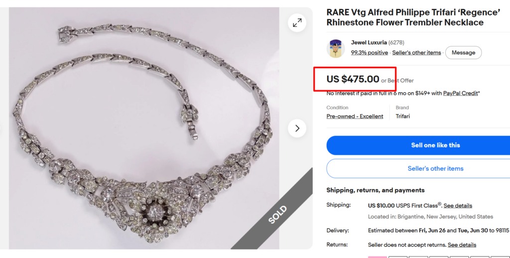 Vintage Trifari Jewelry