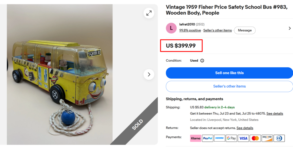 Fisher Price Safety School Bus