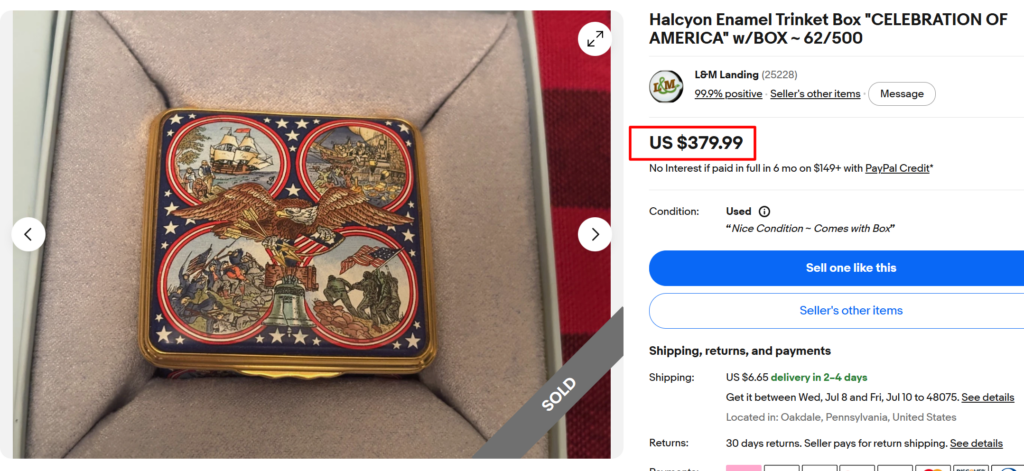 Halcyon Days Enamel Trinkets