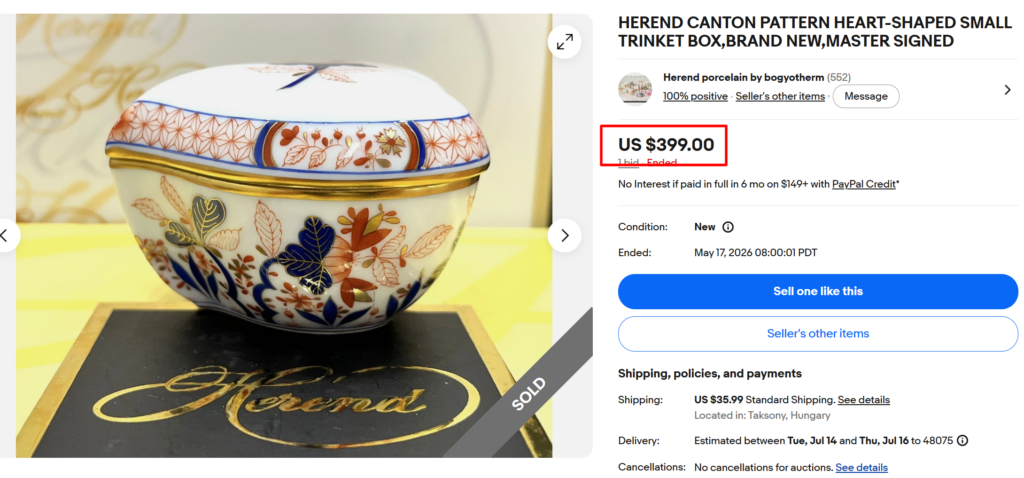 Herend Hungarian Porcelain Trinkets
