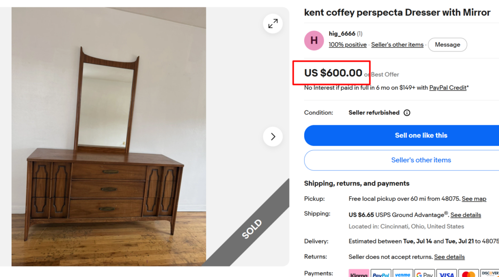 Kent Coffey Perspecta Dresser