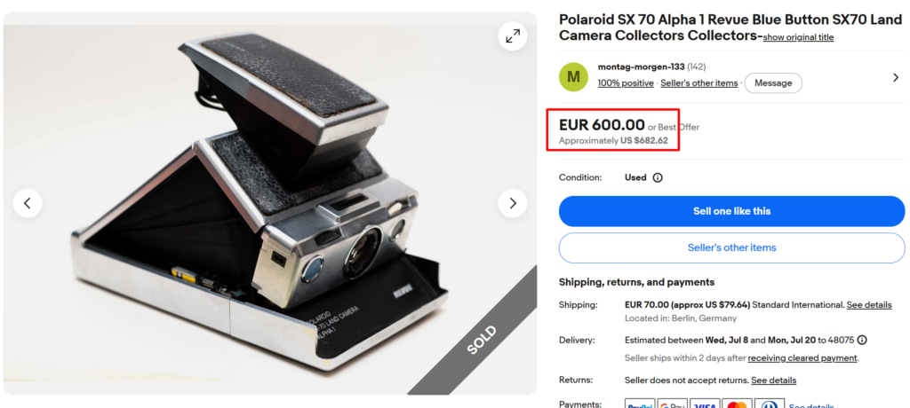 Polaroid SX-70 Land Camera