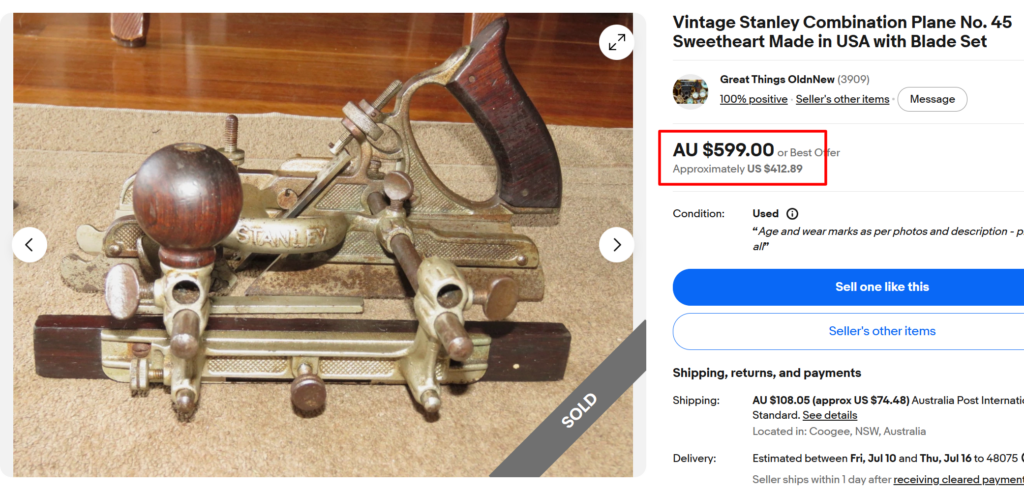 Stanley Combination Plane No. 45