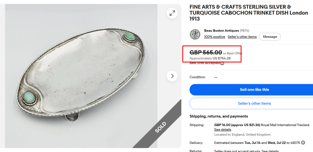 Sterling Silver Trinket Dishes