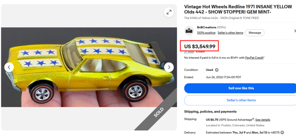 Vintage Hot Wheels Redline Cars