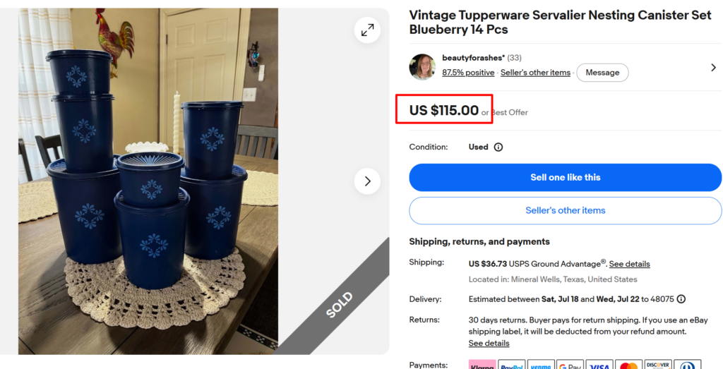 Vintage Tupperware