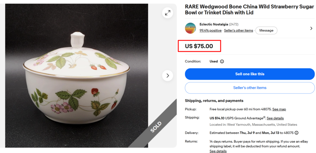 Wedgwood Wild Strawberry Trinket Dish