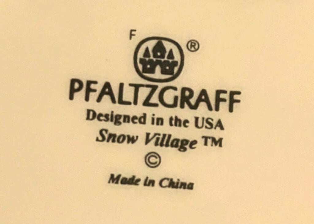 Pfaltzgraff Backstamp