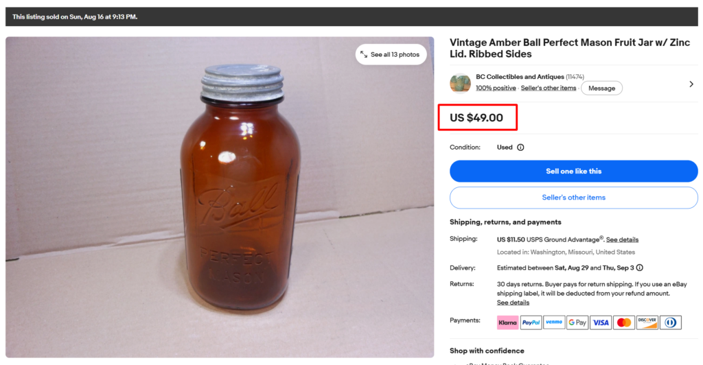 Vintage Ball Mason Jars