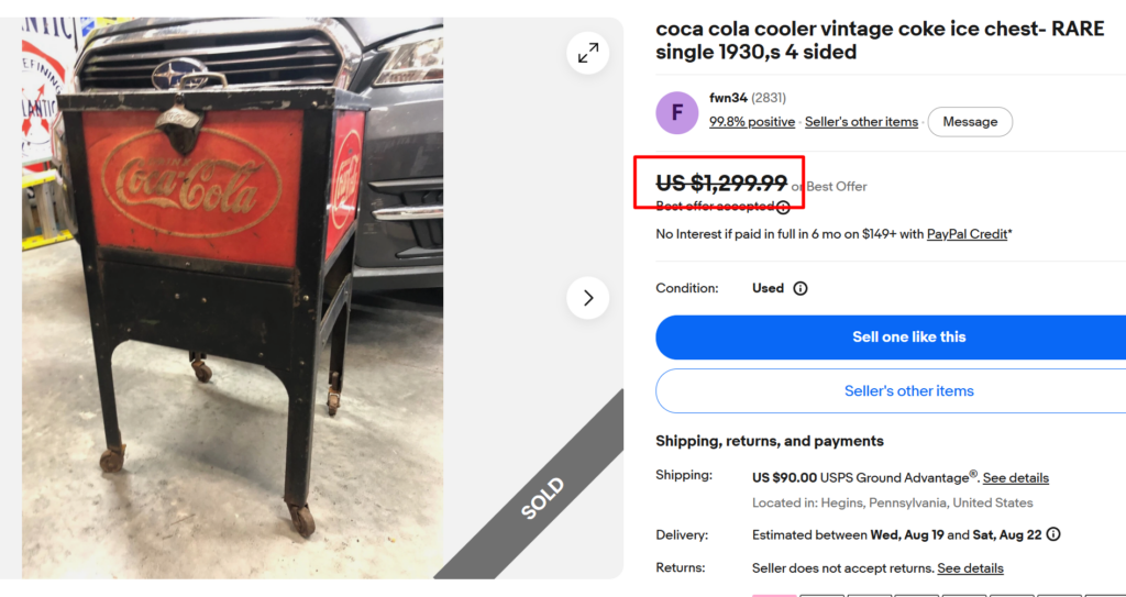 Vintage Ice Chest Coolers