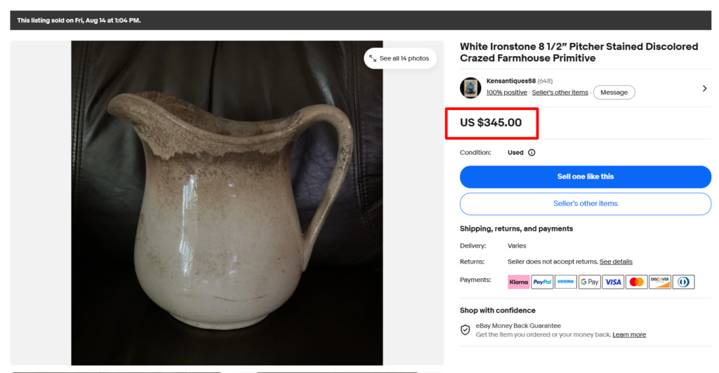 Vintage Ironstone Dishware