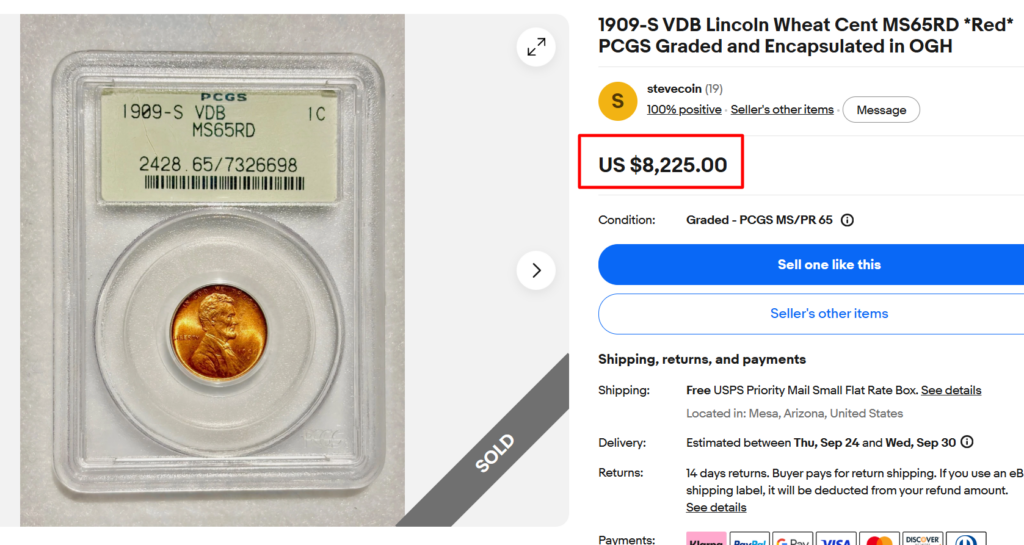 1909-S VDB Lincoln Penny