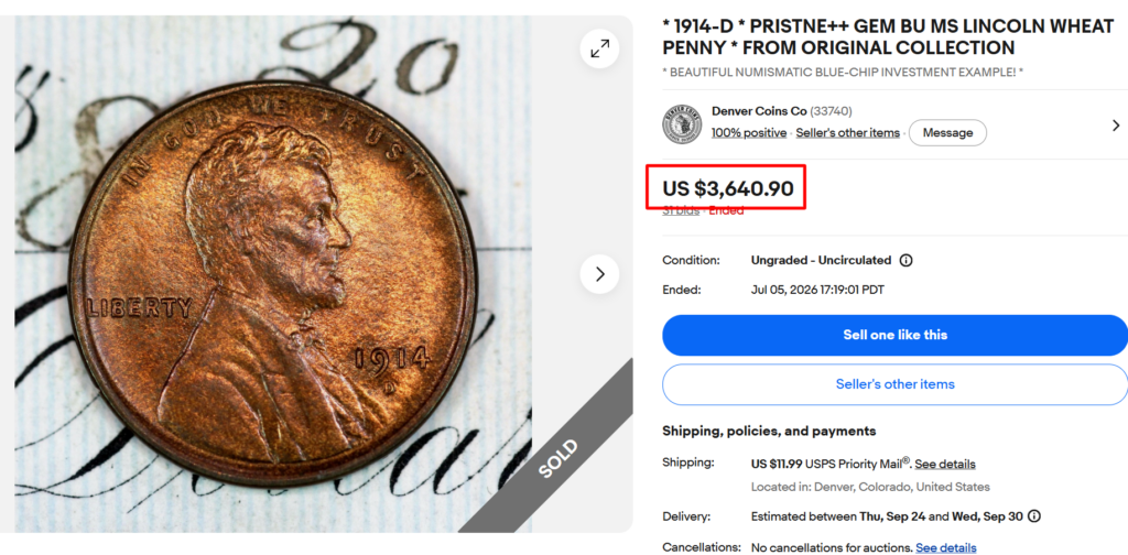 1914 D Penny