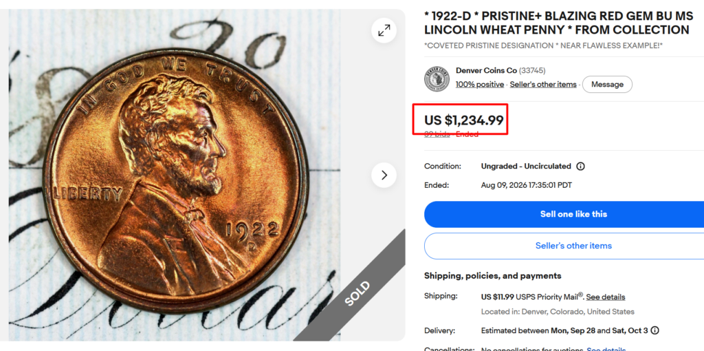1922 D Wheat Penny