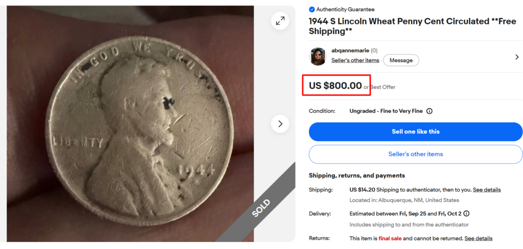 1944 Steel Penny