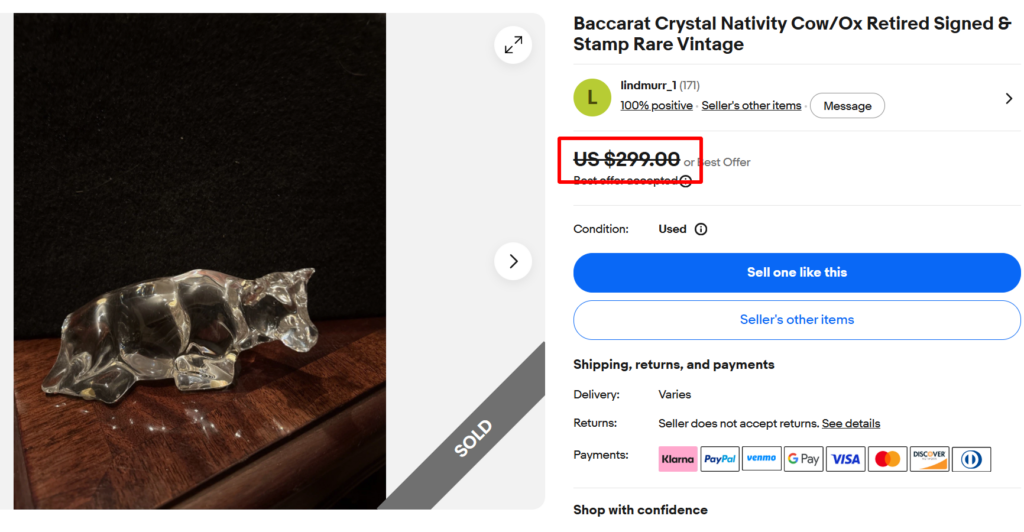 Baccarat Crystal Animal Figurines