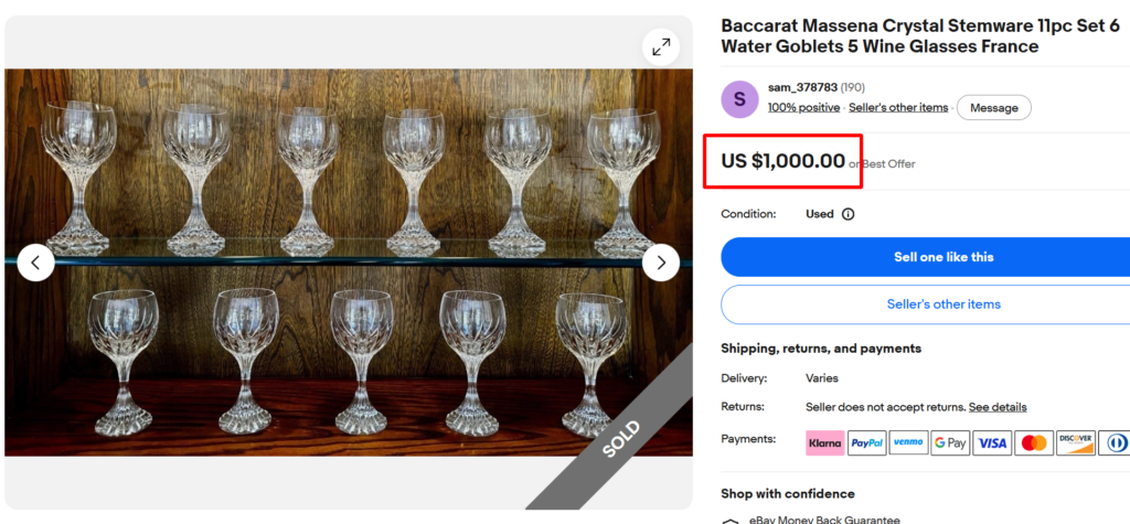 Baccarat Massena Glasses