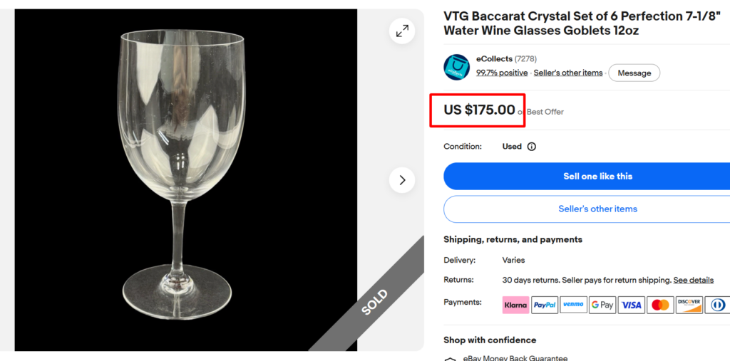 Baccarat Perfection Stemware