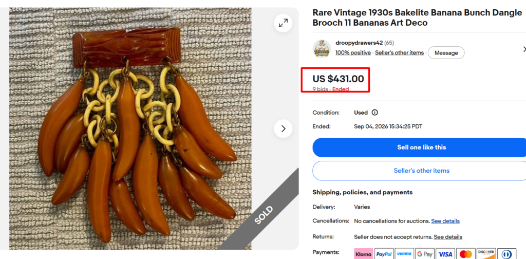 Bakelite Dangle Pieces