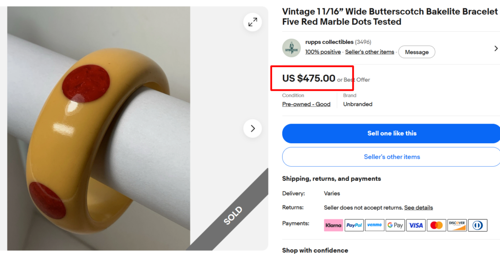 Butterscotch Bakelite Bangles