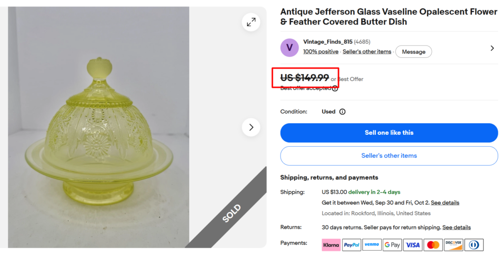 Jefferson Glass Opalescent Glass