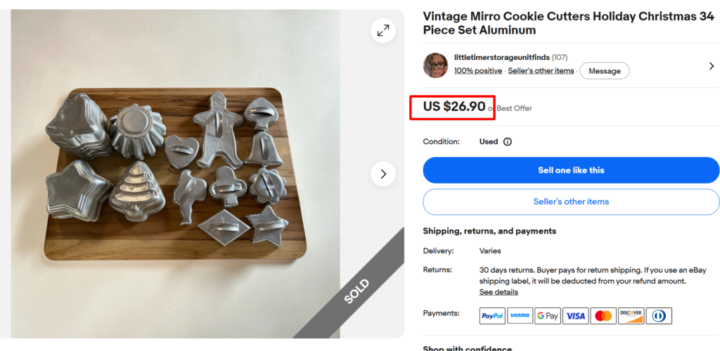 Mirro Christmas Cookie Cutters