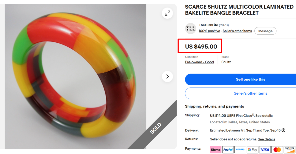 Multi-Color Laminated Bakelite Bangle