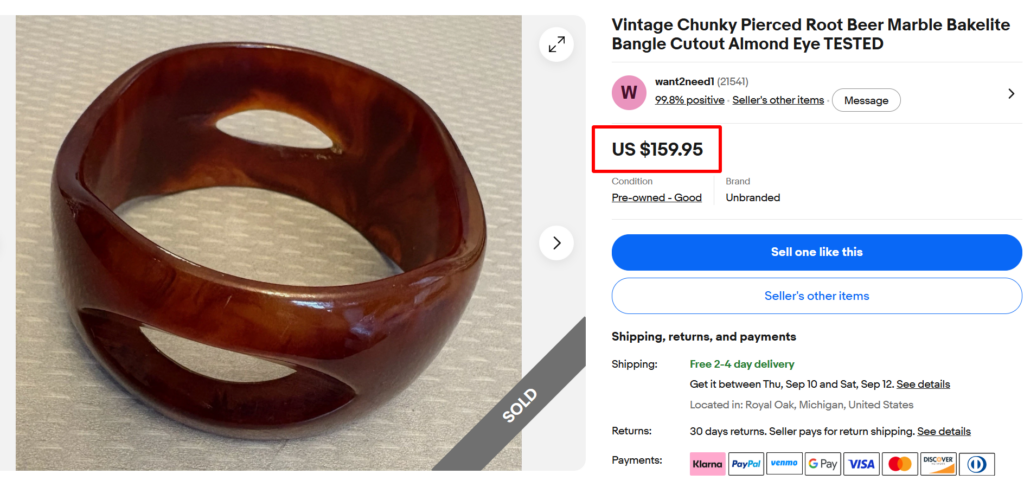 Openwork Pierced Bakelite Bangles