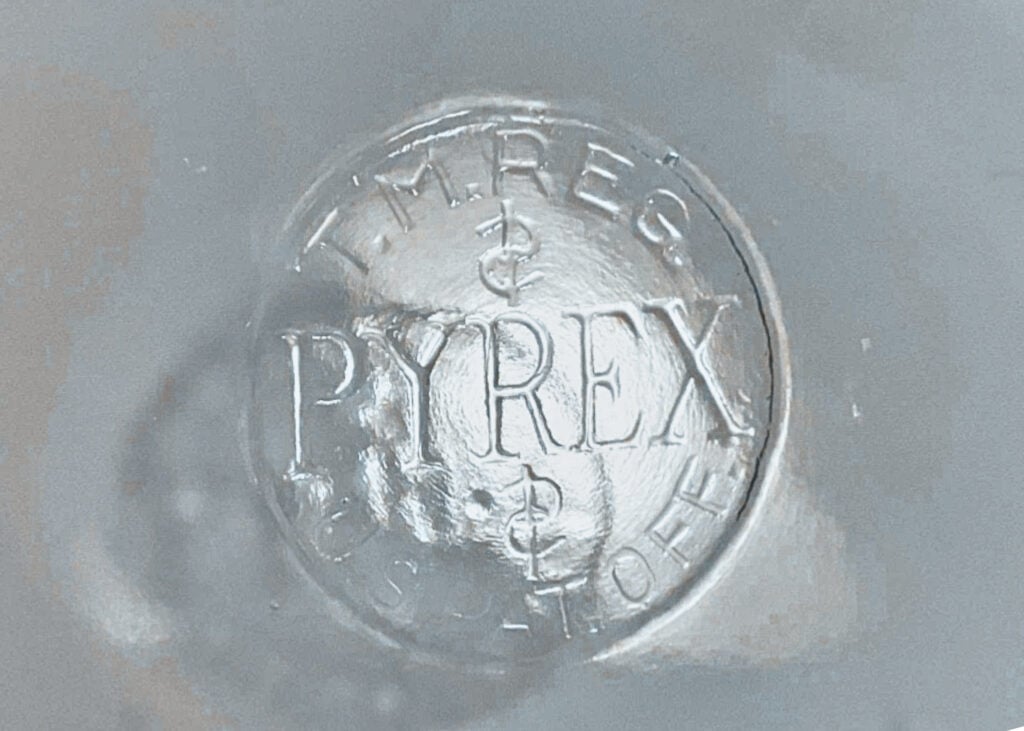 Pyrex Circle Patent Stamp