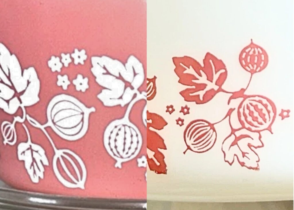 Pyrex Gooseberry Design