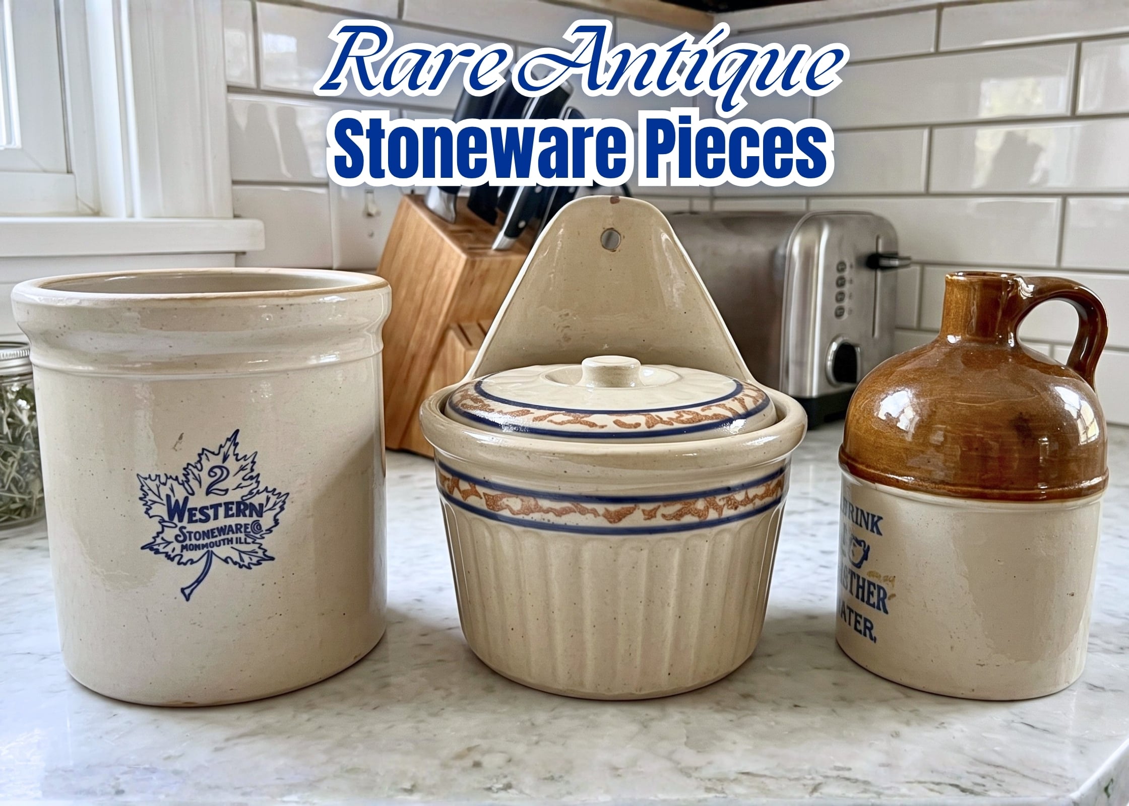 Rare Antique Stoneware Pieces