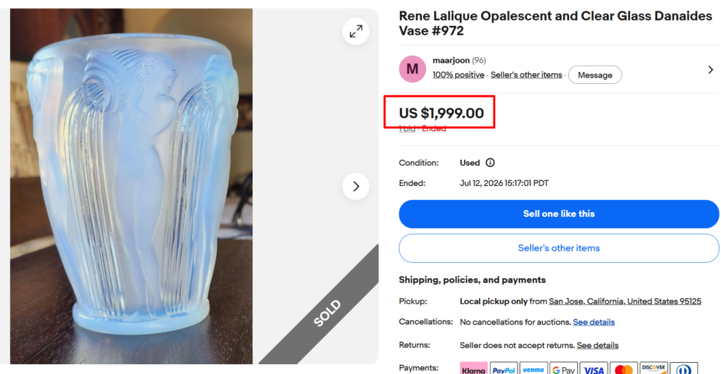 Ren&eacute; Lalique Opalescent Vases and Bowls