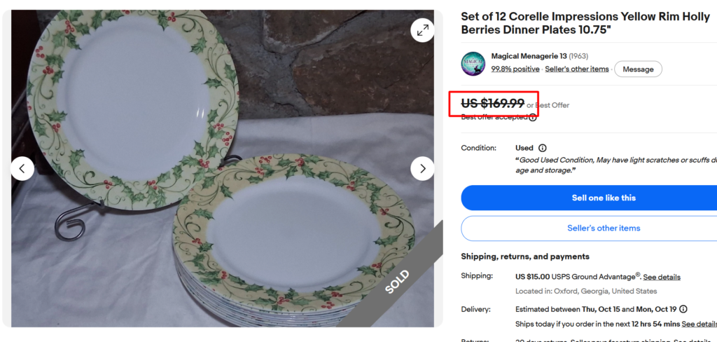 Corelle Holly Impressions