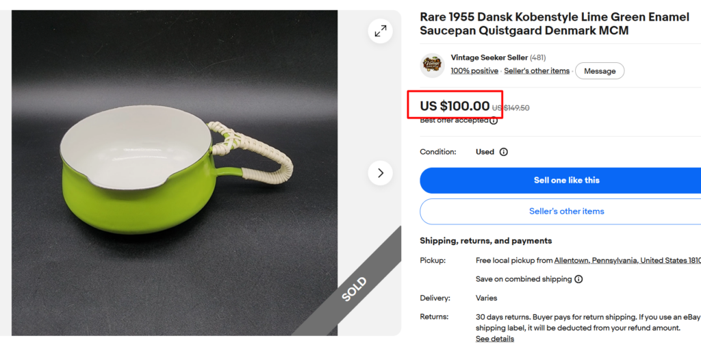 Dansk Kobenstyle Wrapped-Handle Saucepan