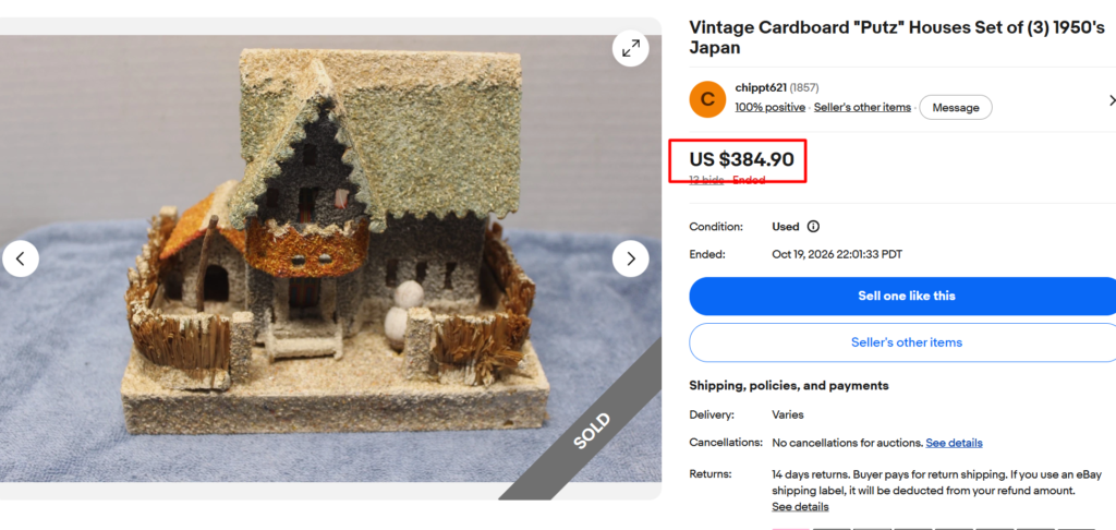 Vintage Putz Houses